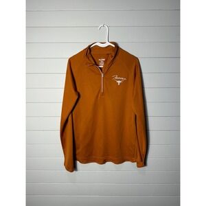 ProEdge Texas Longhorns Womens Large Burnt Orange Quarter Zip Pullover NCAA Logo
